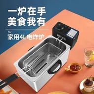 Electric Fryer Household Small Fryer Stainless Steel Commercial Thermostatic Electric Fryer Mini Fri