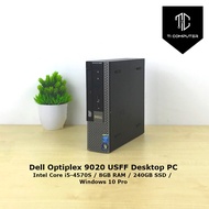 Dell Optiplex 9020 USFF Intel Core i5-4570S 8GB RAM 240GB SSD Desktop Refurbished PC