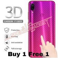 Realme XT/5/5I/5s/5 Pro/3 Pro/C3/6i Buy 1 Free 1 Carbon Fiber Back Protector