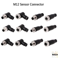 BOLSAED M12 Sensor Connector, Connector Male Female Socket M12 Aviation Plug, Sensor Plug M12 Sensor