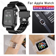 Apple Watch series 5 4 3 2 1 case strap set summer clear 2020 new arrival color watch band straps