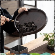 Super Bamboo Round Tea Tray, Tea Cake Accessories Tea Tray, Tea Ceremony Accessories Bamboo Tea Tray