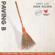 Thick Coconut Leaf Yard Broom, Paving Stick Broom Type B Outdoor Broom Garden Broom