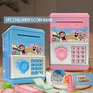 HB Children's Money Bank Cute Labubu ATM Bank Money Saving Box Storage Box Toys