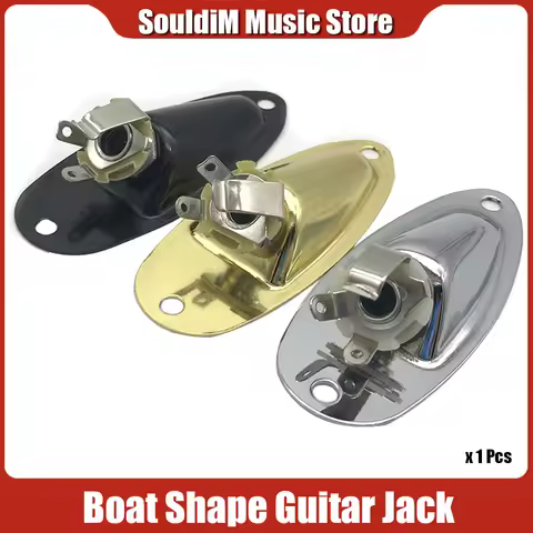 Boat shape Electric guitar Output Jack 1/4" Guitar Jack 6.35mm Output Input Plug Socket for FD ST El