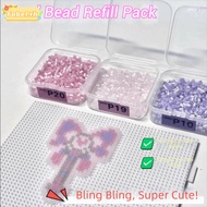 TOBE1 Pearlescent Perler Bead, 23 Colors Heat Press Perler Beads, Gifts 2.6mm Handmade Handmade DIY 