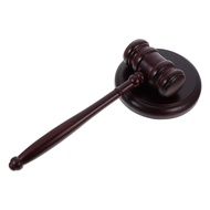 【High quality】Wooden Auction Hammer Gavel and Sound Block Set Handcrafted Gavel Court