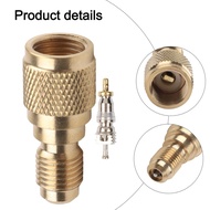 *DELA* R410a Mini Split AC HVAC Charging Vacuum Adapter 5/16 to 1/4IN w/Valve Core