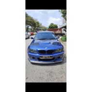 BMW E46 front skirt untuk bumper m3