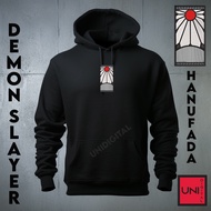 Embroidered Demon Slayer Hanufada Premium Hoodie