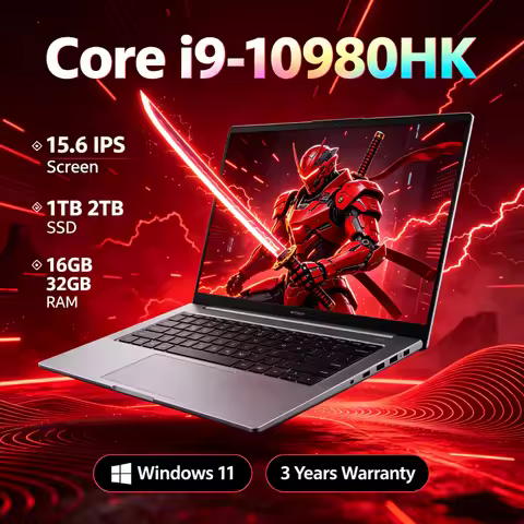 2026 15.6" Ultra Slim Laptop Intel Core I9-10980HK 32GB RAM 2TB SSD 1080P FHD Windows 11 High-Perfor