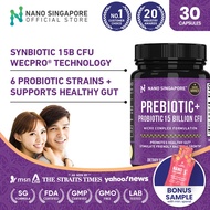 Prebiotic w/ Probiotic [15 Billion CFU] - Supports Gut Health, Healthy Aging & Immunity
