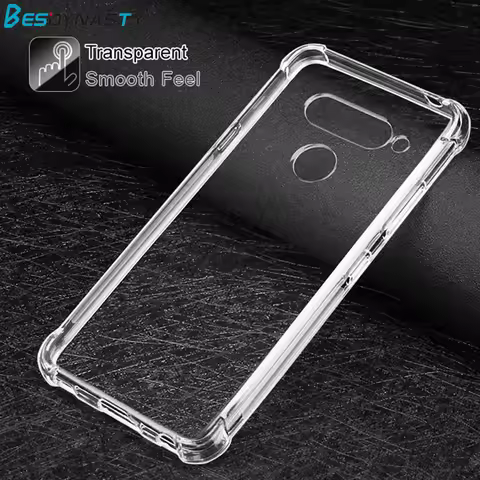 Luxury Air Cushion Shockproof Case LG G8S G8 G7 Fit V50 V40 V30 Thinq Q60 G6 Airbag TPU Cover LG G7 