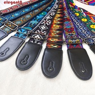 ELEGANT Guitar Strap, Ethnic Style Vintage Guitar Belts, Widening High-Grade Printing Embroidery Pure Cotton Electric Guitar Belts Guitar Accessories