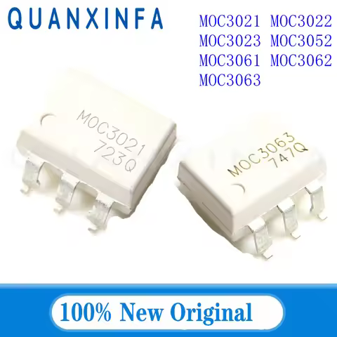 10PCS MOC3021SR2M MOC3021 MOC3022 MOC3023 MOC3052 MOC3061 MOC3062 MOC3063 SOP-6 optocoupler new orig