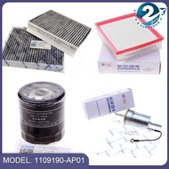 4pcs Car Cabin Filter For CHANGAN CS85 2.0L Air Filter+Oil Filter+Fuel Filter+Air Conditioning Filte