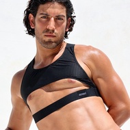 Harness Men Sexy Shoulder Straps Chest Bondage Nylon Mesh Adults Erotic Lingerie Gay Underwear Sissy