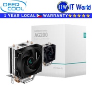 Deepcool CPU Cooler Fan Gammaxx AG200 Single Tower Hydro Bearing Black (R-AG200-BKNNMN-G) | itw
