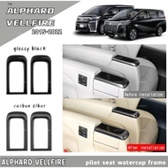 dac toyota alphard vellfire anh30 2015-2023 car pilot seat water cup frame garnish accessories agh30
