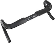 RXL SL 1-1/4" Carbon Road Bike Handlebar Compact Drop Handlebars Speed Racing Bike Aero Bar 3K Matte Internal Routing Carbon Fiber Drop Bar 420mm