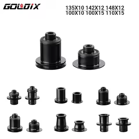 GOLDIX MTB/Road Bike Hub Adapter QR/Thru-Axle Conversion Kit Multi-Size Compatibility (100x9 to 148x