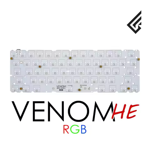 Geonworks Venom 60 HE Gaming Keyboard PCB Support GH60 tofu60 holy60 Shell 0.1mm Rapid Trigger 8000h