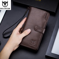 กระเป๋าสตางค์ กระเป๋าตังค์ผู้ชาย หนังแท้ BULLCAPTAIN 028 Leather Wallet Men's Fashion Two-fold Card 