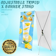 Adjustable X-Type Banner Stand for Tarpaulin 2.5 x 6ft X-Stand Banner Display