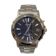 SEIKO mens watches solar wrist watch analogues stainless BLK 7B52-0AF0 SELECTION Direct from Japan S