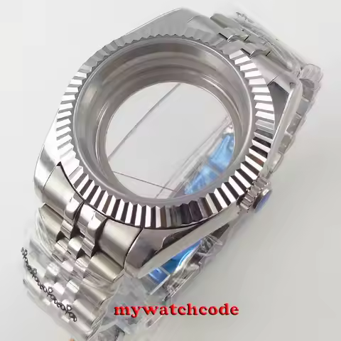 36mm 39mm Flat Sapphire Glass Watch Case Fit Datejust NH35 NH36 ETA 2824 PT5000 movement