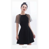 Elpis black beaded dress size S old form