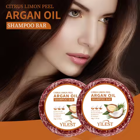 Argan Oil Shampoo Soap Bar Anti Hair Loss Repair Damaged Frizz Argan Oil Scalp Treatment Hair Care f