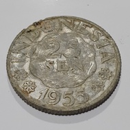 Koin Kuno 25 Sen Indonesia tahun 1955