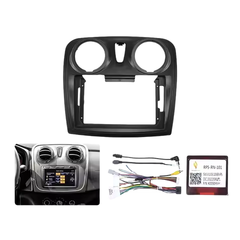 For RENAULT Sandero Symbol Logan 2014+ Canbus Box Panel Dashboard Installation Trim Power Cable 9 In