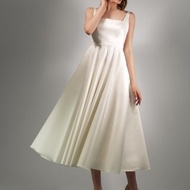 緞面婚紗 中長款婚紗 民用婚紗 VLADA MIDI