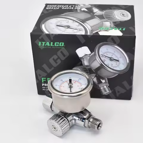 Original Auarita Italco Premium Spray Tool Air Regulator with Gauge Spare Parts 1/4inch Air Inlet an