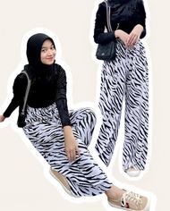 Promo Celana Kulot Motif Zebra Dan Celana Kulot Plisket Lidi