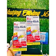 VITAMIN B12 500mg VITAKICK TETESEPT- VEGAN GERMANY 18 tubes