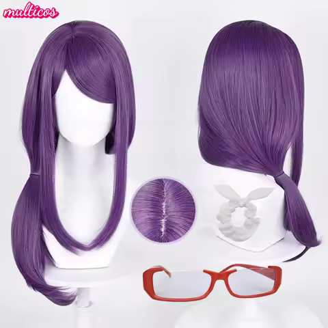 High Quality Kamishiro Rize Cosplay Wig 70cm Purple Heat Resistant Synthetic Hair Rize Kamishiro Wig