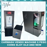 Carwash Vendo Machine 5 Peso Coins Slot Old and New, Heavy duty ( ADJUSTABLE TIMER) with 1 Month war