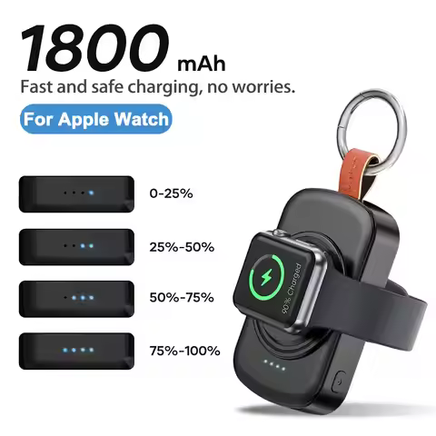 Portable Charger Compatible for Apple Watch Series 10/9/8/7/6/SE/5/4/3/2/1 & Ultra Smart Watch Suppo