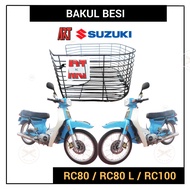 𝗔𝗥𝗧 𝗙𝗥𝗘𝗘 𝗧𝗔𝗣𝗔𝗞 𝗕𝗔𝗪𝗔𝗛 SUZUKI RC80 RC RC100 NEW 100 80 WIRE BASKET IRON BESI RAGA BAKUL MOTOR MOTORCYCLE