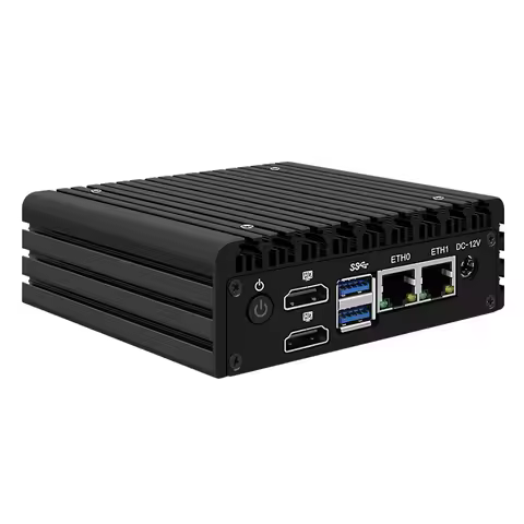 Topton X86 P5 Fanless Mini PC 12th Gen I3 N355 N305 N150 N100 DDR5 2x I226-V 2.5G 2x HD2.1 Proxmox S