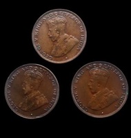 香港硬幣 一仙 1931/1933/1934