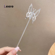 Leere -Women's Butterfly Hair Clips Beautiful Perforated DIY Hanfu Hair Accessories -