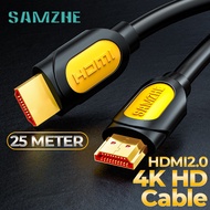 SAMZHE 25 Meter 4K HDMI Cable HD 3D Stereo Video Gaming for PC Laptop TV Projector TV Box