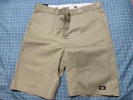 Dickies WR640-KH-42 中腰直筒斜紋布工作短褲 KH 卡其