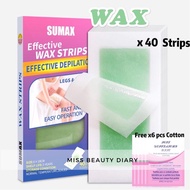 【ReadyStock】Sumax Wax Strip Hair Removal Wax Strips方便除毛贴 祛毛贴Hair Removal WaxWax Paper ️Hair Remover 