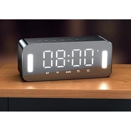 Bluetooth Speaker with Night lamp, FM Radio, LED Mirror Alarm, Radio Alarm Clock