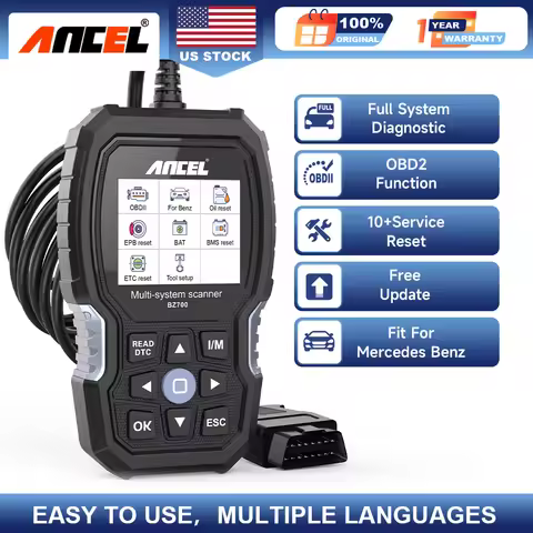 ANCEL BZ700 For Mercedes Benz OBD2 Scanner Engine OBD Code Reader Full System Diagnostic Tool Reset